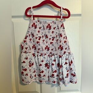 Girl’s sz 16/18 Smocked Peplum Tank Top